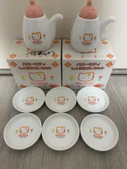 サンリオ2001ハローキティカオハナチューリップ醤油差し小皿6枚未使用のサムネイル