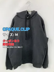 OPAQUE.CLIP オペークドットクリップ パーカー M グレー コットン 裏起毛 無地 プルオーバー 長袖 レディースのサムネイル