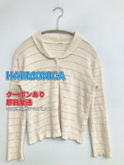 HARMONICA ハーモニカ カーディガン/ボレロ アイボリー コットン 無地 レース ショート丈 長袖 レディースのサムネイル
