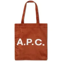 A.P.C. コーデュロイ トートバッグ ブラウン エコバッグのサムネイル