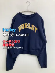 Hurley ハーレー スウェット X-Small ネイビー コットン スウェット 前面プリント ブランドロゴ 長袖 レディースのサムネイル