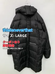 thisisneverthat ディスイズネバーザット ダウンジャケット/コート LARGE ブラック メンズ レディースのサムネイル
