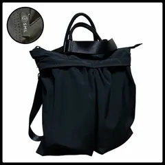 【高機能】SML コーデュラナイロン 3WAY ヘルメットバッグ 黒 トートバッグ ショルダーバッグ 無地 美品のサムネイル