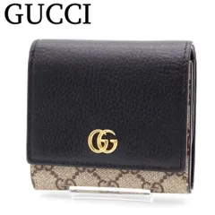【極美品】GUCCI GGスプリーム GGマーモント 二つ折り財布 バイカラーのサムネイル