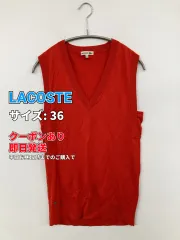 LACOSTE ラコステ ノースリーブ 36 レッド レディースのサムネイル