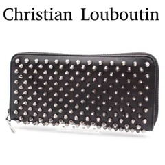 【美品】Christian Louboutin パネトーネ スタッズ 長財布 黒のサムネイル