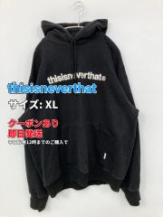 thisisneverthat ディスイズネバーザット パーカー XL ブラック メンズ レディース