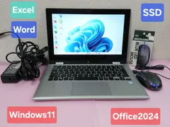 初期設定不要★DELL Core i3 6100U 2.3GHz 4GB SSD128GB Windows11 Office2024 エクセル ワード 11.6インチ タッチパネル ノートパソコン★のサムネイル