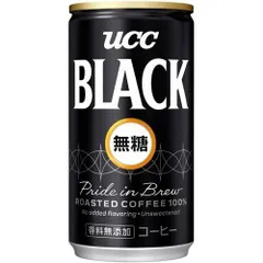 ブラック無糖 BLACK UCC 缶コーヒー185ml×30本のサムネイル