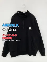 AIRWALK エアウォーク スウェット LL ブラック コットン スウェット 無地 ワンポイント ブランドロゴ 長袖 メンズのサムネイル