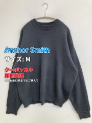 Anchor Smith アンカースミス ニット/セーター M グレー ニット 無地 ミドル丈 長袖 クルーネック(丸首) メンズ レディースのサムネイル