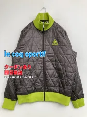 le coq sportif ルコックスポルティフ ブルゾン グレー 無地 ワンポイント ブランドロゴ キルティング ショート丈 フードなし ジップアップ メンズ レディースのサムネイル
