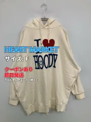 HEART MARKET ハートマーケット パーカー F アイボリー コットン 前面プリント プルオーバー 長袖 レディースのサムネイル