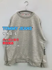 TOMMY JEANS トミージーンズ スウェット S グレー コットン 無地 ブランドロゴ ワンポイント 長袖 メンズのサムネイル