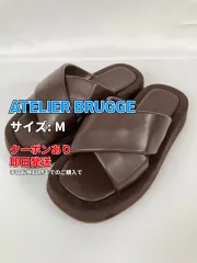 ATELIER BRUGGE サンダル M ブラウン レディースのサムネイル