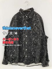 thisisneverthat ディスイズネバーザット シャツ/ブラウス M ブラック メンズ レディース