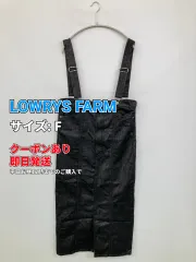 LOWRYS FARM ローリーズファーム ジャンパースカート F ブラック デニム 無地 ロング・マキシ丈 タイト レディースのサムネイル
