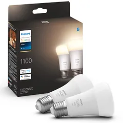 フィリップスヒュー(Philips Hue) スマート電球 E26 75W相当 ホワイト 2個 - スマート照明 Alexa対応 1100lm 電球色 調光 スマートホーム 間接照明 LED スマートライト 音声操作 アプリ操作 Matter対応 リモコンJuのサムネイル