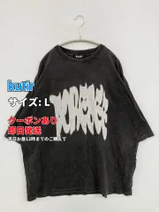 kutir クティール Tシャツ/カットソー L ブラック 無地 前面プリント ミドル丈 半袖 クルーネック(丸首) メンズのサムネイル