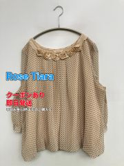 新品Rose Tiaraオフショルダー2way刺繍ブラウス半袖 大きいサイズ42 