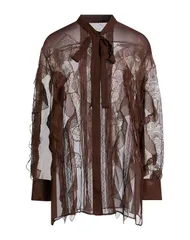 ヴァレンティノ レディース トップス シャツ VALENTINO GARAVANI 無地シャツ＆ブラウス Chocolate Brown ブラウンのサムネイル
