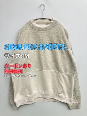 GEAR FOR SPORTS スウェット M グレー 裏起毛 ボーダー柄 ワンポイント 長袖 メンズのサムネイル