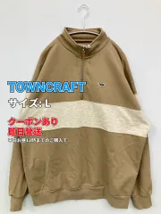 TOWNCRAFT タウンクラフト スウェット L ベージュ コットン ワンポイント ブランドロゴ 長袖 メンズのサムネイル