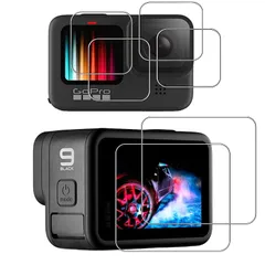【新品】 【2枚セット】For Gopro Hero 12 Gopro Hero 11 GoPro hero10 HERO9 Black 用 ガラスフィルム 強化ガラス 旭硝子製 FOR GoPro hero 10 HERO9 Black フィルム 硬度9H のサムネイル