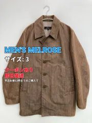 MEN'S MELROSE テーラードジャケット 3 ブラウン コットン その他総柄 ミドル丈 フードなし シングル メンズのサムネイル