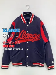XLARGE エクストララージ スタジャン S ネイビー コットン スウェット ブランドロゴ 刺繍 フードなし メンズのサムネイル