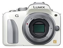 [Used] (Very Good) Panasonic Lumix Mirrorless Interchangeable Lens Camera/Body Full HD Movie Camera Shell White DMC-G3-W