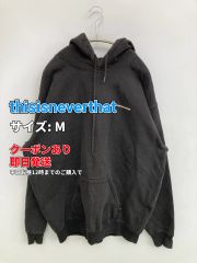 thisisneverthat ディスイズネバーザット パーカー M ブラック メンズ レディース