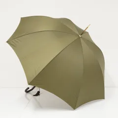 傘 HANWAY ハンウェイ USED美品 Couturier クチュリエ タッセル付き カーキ 無地 シンプル UV 日本製 58cm S3921のサムネイル