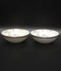 美品 ウェッジウッド マルチソーサー 皿 2点セット 13cm ヴェラ ウォン ヴェラレース プラチナ ゴールド WEDGWOODのサムネイル