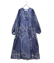sara mallik コットンキカエスニックプリントドレス マキシ丈 - メルカリ