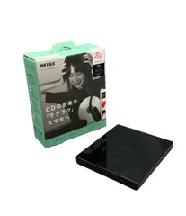 バッファロー スマートフォン用CDレコーダー ラクレコ Wi-Fiモデル RR-W1-BK/N BUFFALOのサムネイル