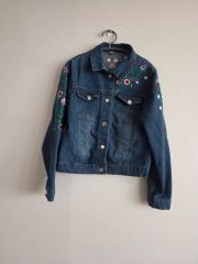zara 丸襟クロップドデニムジャケット xsサイズ あさぎーにょさん着用 