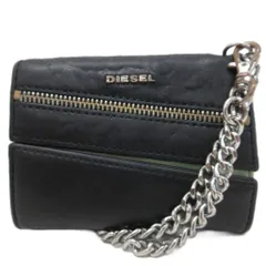 ディーゼル DIESEL 財布 ウォレット チェーン金具 ロゴ金具 黒 ブラック ■IBO100のサムネイル