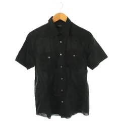 エポカ ウォモ EPOCA UOMO スタンドカラーシャツ 半袖 46 黒 ブラック /AT ■GY19のサムネイル