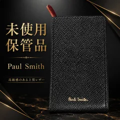 未使用保管品 Paul Smith ポールスミス PSC410 ブラック キーケース 牛革 羊革 箱付きのサムネイル