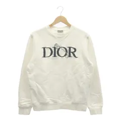 DIOR　JUDY　BLAME　ディオール　ジュディブレイム　20AW　04J604A0531　コラボ　SWEATSHIRT　スウェット　トレーナー　安全ピン刺繍　XSサイズ　ホワイトのサムネイル