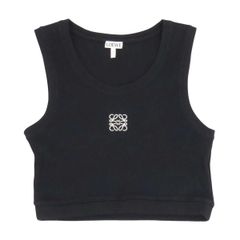 LOEWE リブ編み ブラックタンクトップ XS - メルカリ