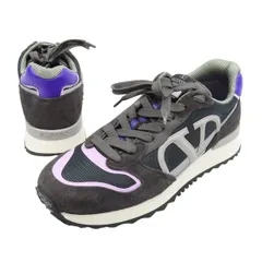 ヴァレンティノ Vロゴ スニーカー S3H17Y2 メンズ チャコールグレー パープル VALENTINO【中古】 【アパレル・小物】のサムネイル