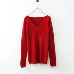ケイシラハタ スタイリング kei shirahata styling カシミヤ100% Vネックプルオーバーニット F レッド┃赤 セーター【2400015029276】のサムネイル