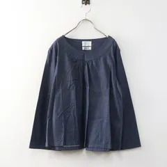 フェリシモ サニークラウズ SUNNY CLOUDS Shuttle Notes コットンウール プルオーバーチュニックブラウス M ネイビー┃【2400015029344】のサムネイル
