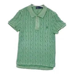 POLO RALPH LAUREN ケーブルニットポロシャツ セーター ニット グリーン レディース ポロ・ラルフローレン【中古】6-0615S∞のサムネイル