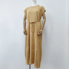 baserange ロング マキシ丈 Shaw Kaftan オーガニックコットン リブラップ ワンピース ベージュ系 レディース ベースレンジ【中古】6-0615S∞のサムネイル