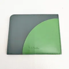 Paul Smith 未使用 コンビネーション 定価13200円 453-007 牛革 パスケース ミドリ メンズ ポール・スミス【中古】6-0615G◎のサムネイル