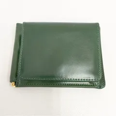 GLENROYAL MONEY CLIP WITH COIN POCKET 定価31000円 ブライドルレザー 二つ折り財布 グリーン メンズ グレンロイヤル【中古】6-0615G◎のサムネイル