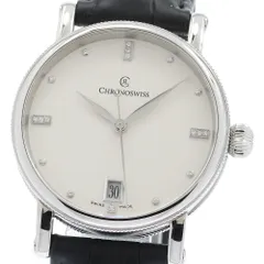クロノスイス Chronoswiss CH8923 シリウス ミディアム 18Pダイヤ デイト 自動巻き メンズ 美品 _962502のサムネイル